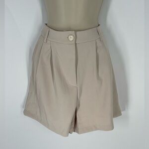 Grace+Emma Cream Loose Fit Shorts (B15)